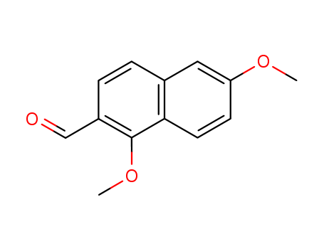 Molecular Structure of 111258-04-9 (2-Naphthalenecarboxaldehyde, 1,6-dimethoxy-)
