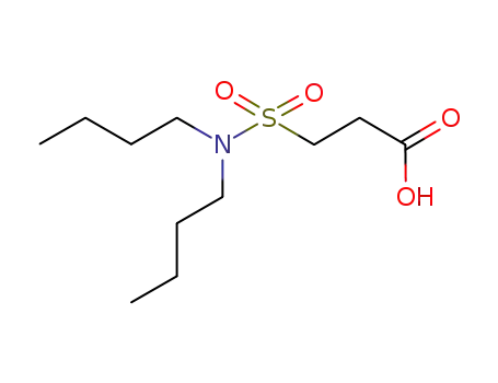 Molecular Structure of 61758-98-3 (Propanoic acid, 3-[(dibutylamino)sulfonyl]-)
