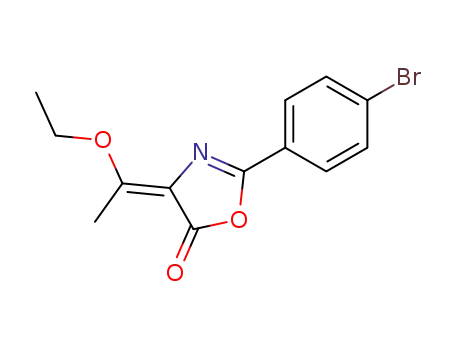 2-(4-bromophenyl)-4-<(Z)-1-ethoxyethylidene>-5-oxazolone