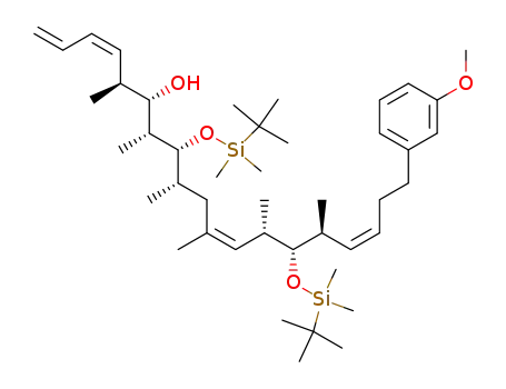 (3Z,11Z,16Z)-(5S,6S,7R,8R,9S,13S,14S,15S)-8,14-Bis-(tert-butyl-dimethyl-silanyloxy)-19-(3-methoxy-phenyl)-5,7,9,11,13,15-hexamethyl-nonadeca-1,3,11,16-tetraen-6-ol