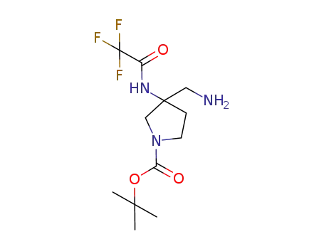 3-aminomethyl-3-(2,2,2-trifluoro-acetylamino)-pyrrolidine-1-carboxylic acid tert-butyl ester