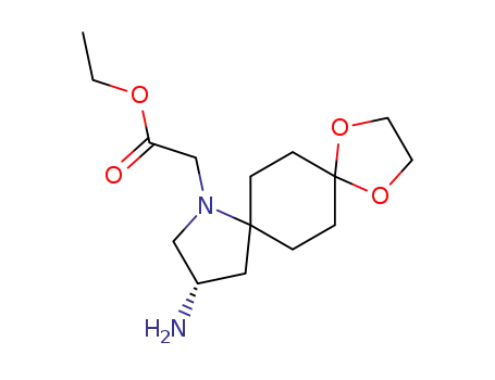 (3S)-dispiro[3-amino-1-(ethoxycarbonylmethyl)pyrrolidine-5,1'-cyclohexane-4',2''-1,3-dioxolane]