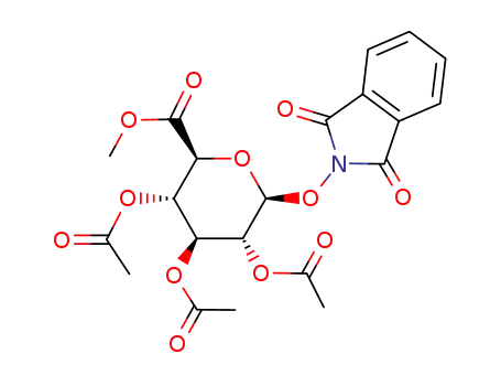 (2S,3S,4S,5R,6S)-3,4,5-triacetoxy-6-(1,3-dioxo-1,3-dihydro-isoindol-2-yloxy)-tetrahydro-pyran-2-carboxylic acid methyl ester