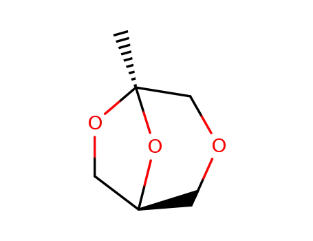 Molecular Structure of 87937-03-9 (3,6,8-Trioxabicyclo[3.2.1]octane, 5-methyl-, (1S)-)