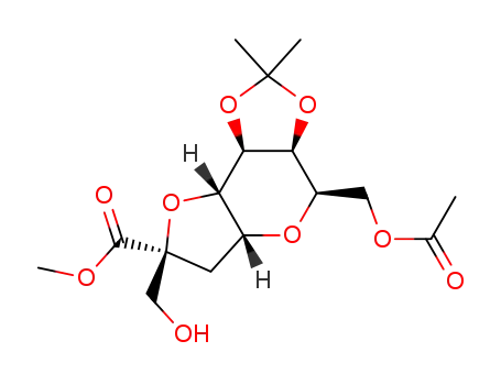 (3aS,4R,5aR,7S,8aS,8bR)-4-Acetoxymethyl-7-hydroxymethyl-2,2-dimethyl-hexahydro-[1,3]dioxolo[4,5]furo[2,3-b]pyran-7-carboxylic acid methyl ester