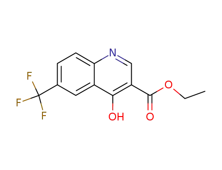 Molecular Structure of 26893-12-9 (ETHYL 4-HYDROXY-6-(TRIFLUOROMETHYL)QUINOLINE-3-CARBOXYLATE)