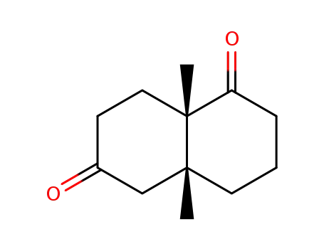 Molecular Structure of 163955-62-2 (cis-4a,8a-dimethyloctahydro-2(1H),5(6H)-dione)