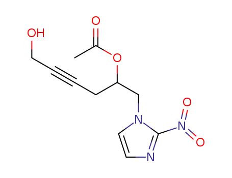 acetic acid 5-hydroxy-1-(2-nitro-imidazol-1-ylmethyl)-pent-3-ynyl ester