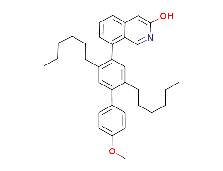 8-(2,5-dihexyl-4'-methoxy-biphenyl-4-yl)-isoquinolin-3-ol