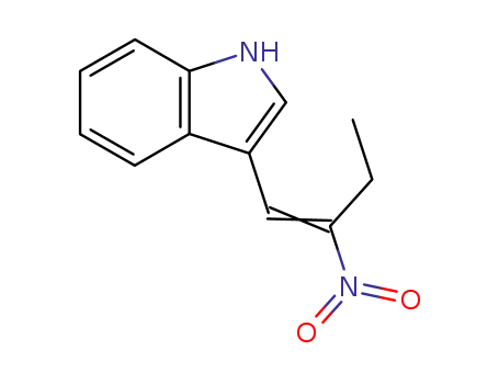 Molecular Structure of 65283-34-3 (1H-Indole, 3-(2-nitro-1-butenyl)-)