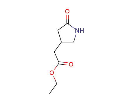 Molecular Structure of 99709-47-4 (ethyl 2-(5-oxopyrrolidin-3-yl)acetate)