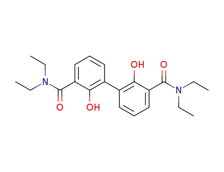 Molecular Structure of 898830-67-6 (2,2'-dihydroxybiphenyl-3,3'-dicarboxylic acid bisdiethyl amide)