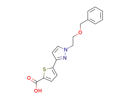 5-[1-(2-benzyloxy-ethyl)-1<i>H</i>-pyrazol-3-yl]-thiophene-2-carboxylic acid