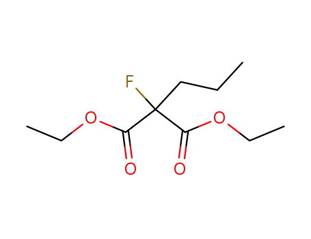 Molecular Structure of 1578-76-3 (diethyl 2-propyl-2-fluoromalonate)