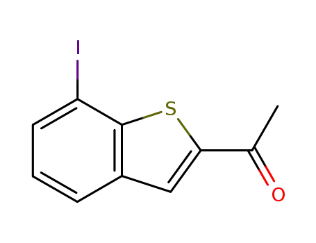 Molecular Structure of 691888-17-2 (1-(7-IODO-BENZO[B]THIOPHEN-2-YL)-ETHANONE)