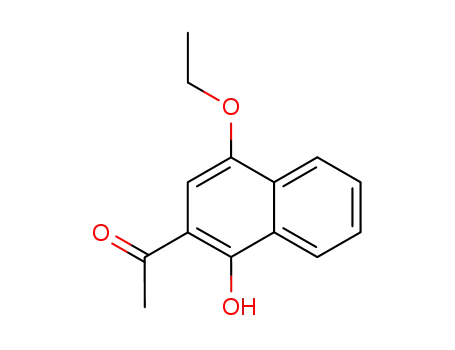 Molecular Structure of 288074-67-9 (1-(4-ethoxy-1-hydroxynaphthalen-2-yl)ethan-1-one)