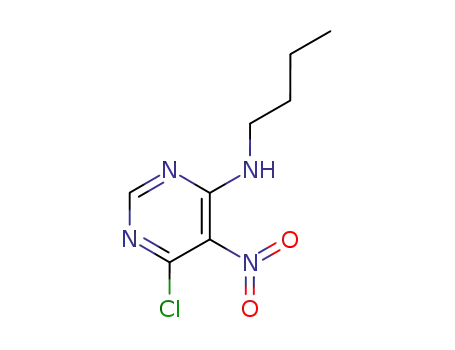 Molecular Structure of 492464-18-3 (4-Pyrimidinamine, N-butyl-6-chloro-5-nitro-)