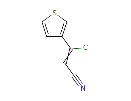 Molecular Structure of 909301-62-8 (2-Propenenitrile, 3-chloro-3-(3-thienyl)-)