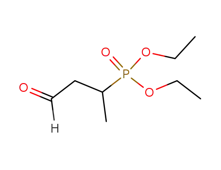 Molecular Structure of 7749-90-8 (Phosphonic acid, (1-methyl-3-oxopropyl)-, diethyl ester)