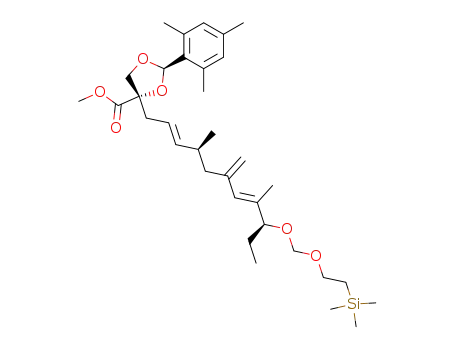 (2R,4S)-4-[(2E,7E)-(4S,9S)-4,8-Dimethyl-6-methylene-9-(2-trimethylsilanyl-ethoxymethoxy)-undeca-2,7-dienyl]-2-(2,4,6-trimethyl-phenyl)-[1,3]dioxolane-4-carboxylic acid methyl ester