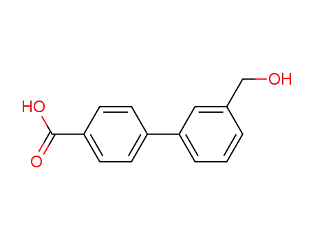 Molecular Structure of 773872-85-8 (4-(3-Hydroxymethylphenyl)benzoic acid)