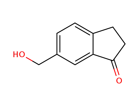 Molecular Structure of 193819-51-1 (6-HYDROXYMETHYL-1-INDANONE)