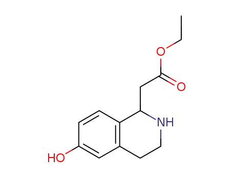 1-Isoquinolineacetic  acid,1,2,3,4-tetrahydro-6-hydroxy-,ethyl  ester