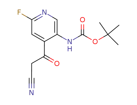 [6-FLUORO-4-(3-NITRILOPROPIONYL)PYRIDIN-3-YL]카르밤산 TERT-부틸 에스테르