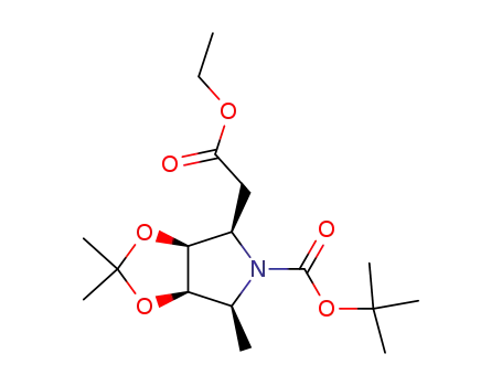 ethyl N-(tert-butoxycarbonyl)-2,3,6,7-tetradeoxy-3,6-imino-4,5-O-isopropylidene-L-galacto-heptanoate