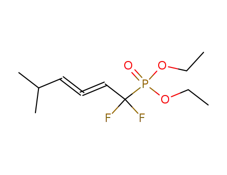 Molecular Structure of 334940-73-7 ((1,1-difluoro-5-methyl-hexa-2,3-dienyl)-phosphonic acid diethyl ester)