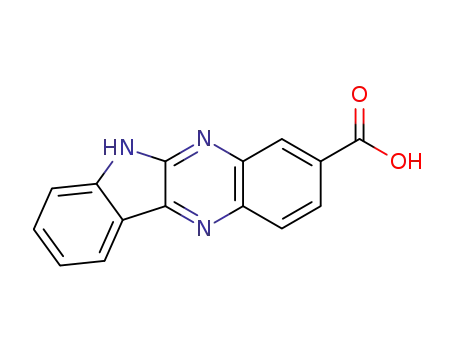 Molecular Structure of 14047-03-1 (6H-Indolo[2,3-b]quinoxaline-3-carboxylic acid)