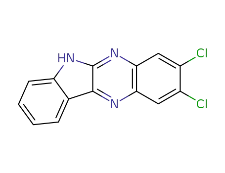 Molecular Structure of 34712-15-7 (2,3-dichloro-6H-indolo[2,3-b]quinoxaline)