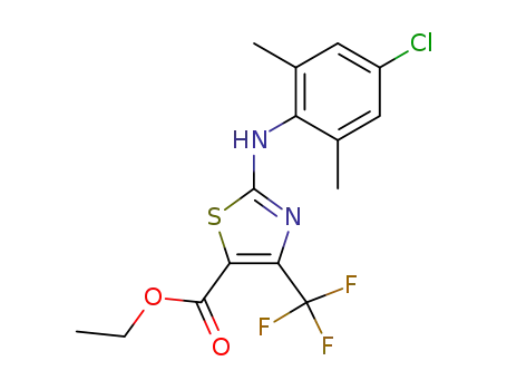 2-(4-chloro-2,6-dimethyl-phenylamino)-4-trifluoromethyl-thiazole-5-carboxylic acid ethyl ester