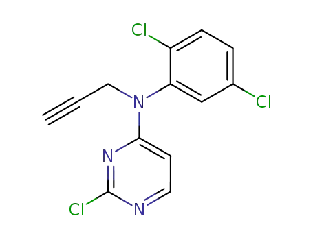(2-chloro-pyrimidin-4-yl)-(2,5-dichloro-phenyl)-prop-2-ynyl-amine