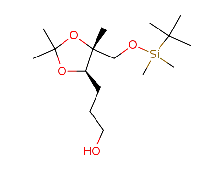 3-{(4R,5R)-5-[(tert-butyldimethylsilyloxy)methyl]-2,2,5-trimethyl-1,3-dioxolan-4-yl}propan-1-ol