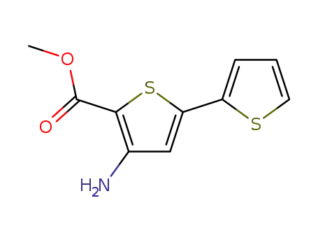 Molecular Structure of 169759-79-9 (METHYL 3-AMINO-5-(THIEN-2-YL)THIOPHENE-2-CARBOXYLATE)