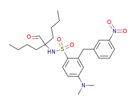 Benzenesulfonamide,
N-(1-butyl-1-formylpentyl)-4-(dimethylamino)-2-[(3-nitrophenyl)methyl]-