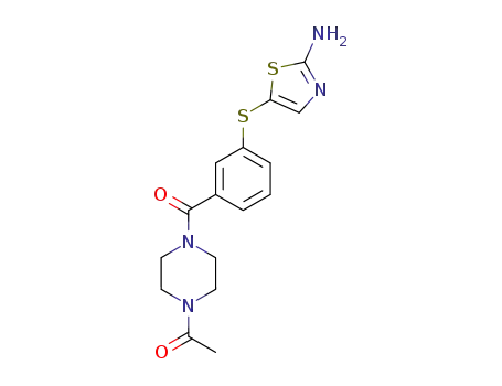 4-Acetyl-1-[3-[(2-aminothiazol-5-yl)thio]benzoyl]piperazine