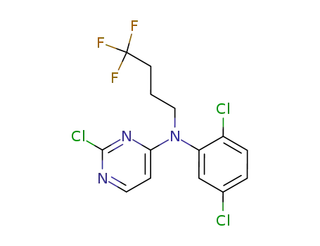 (2-chloro-pyrimidin-4-yl)-(2,5-dichloro-phenyl)-(4,4,4-trifluoro-butyl)-amine