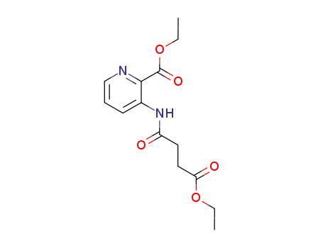 Molecular Structure of 676596-61-5 (3-[(4-Ethoxy-1,4-dioxobutyl)amino]-2-pyridinecarboxylic Acid Ethyl Ester)