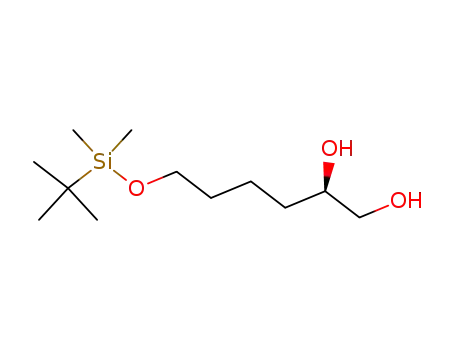 Molecular Structure of 429687-45-6 (1,2-Hexanediol, 6-[[(1,1-dimethylethyl)dimethylsilyl]oxy]-, (2R)-)