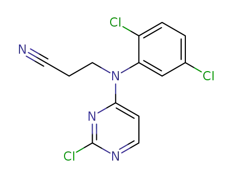 3-[(2-chloro-pyrimidin-4-yl)-(2,5-dichloro-phenyl)-amino]-propionitrile