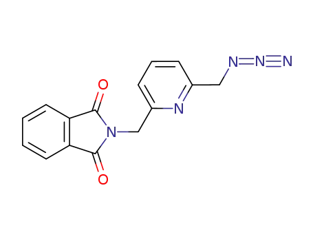 Molecular Structure of 628308-53-2 (1H-Isoindole-1,3(2H)-dione, 2-[[6-(azidomethyl)-2-pyridinyl]methyl]-)