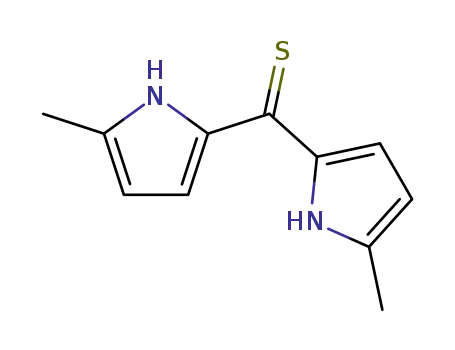 Molecular Structure of 892364-94-2 (bis(5-Methyl-1H-pyrrol-2-yl)methanethione)