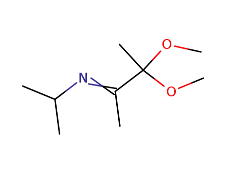 Molecular Structure of 158220-74-7 (N-(3,3-dimethoxy-2-butylidene)isopropylamine)