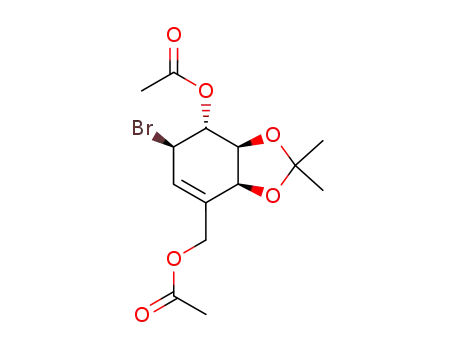 (1S,4R,5R,6S)-5-acetoxy-2-(acetoxymethyl)-4-bromo-8,8-dimethyl-7,9-dioxabicyclo[4.3.0]non-2-ene