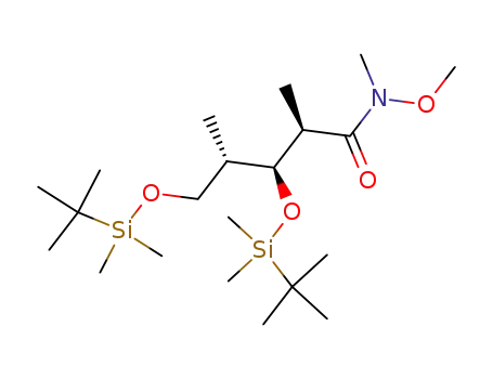 (2R,3S,4S)-3,5-Bis-(tert-butyl-dimethyl-silanyloxy)-2,4-dimethyl-pentanoic acid methoxy-methyl-amide