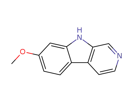 Molecular Structure of 6253-19-6 (7-Methoxy-9H-pyrido[3,4-b]indole)