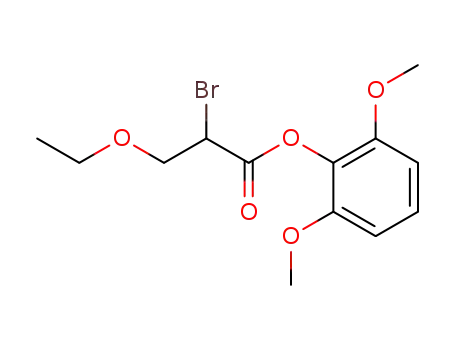 2-bromo-3-ethoxy-propionic acid 2,6-dimethoxy-phenyl ester