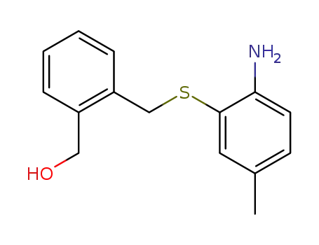 Benzenemethanol, 2-[[(2-amino-5-methylphenyl)thio]methyl]-